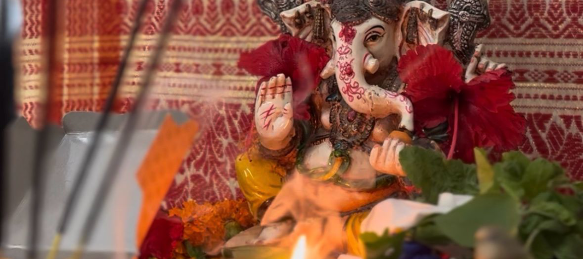 Celebrating Ganesh Chaturthi with devotion and togetherness at Vasp Technologies.